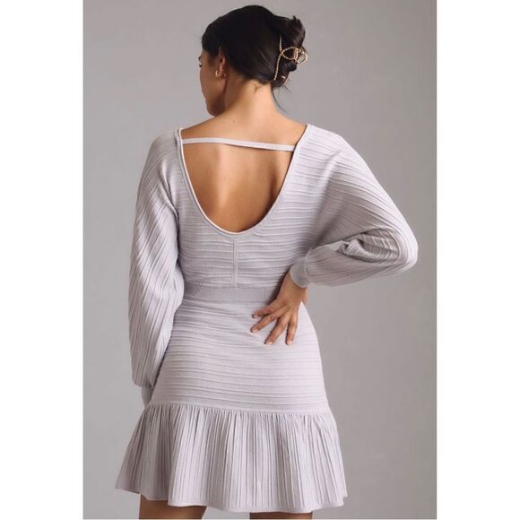 NEW Daily Practice by Anthropologie Long-Sleeve Flare Sweater Mini Dress Plus 1X - Picture 7 of 8